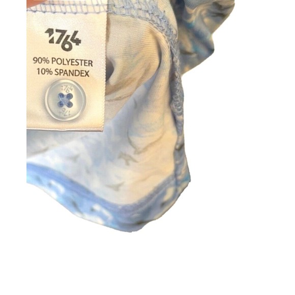 1764 Flock of Birds Men's Short Sleeve Golf Polo Shirt - Light Blue - Size XL - Picture 4 of 8